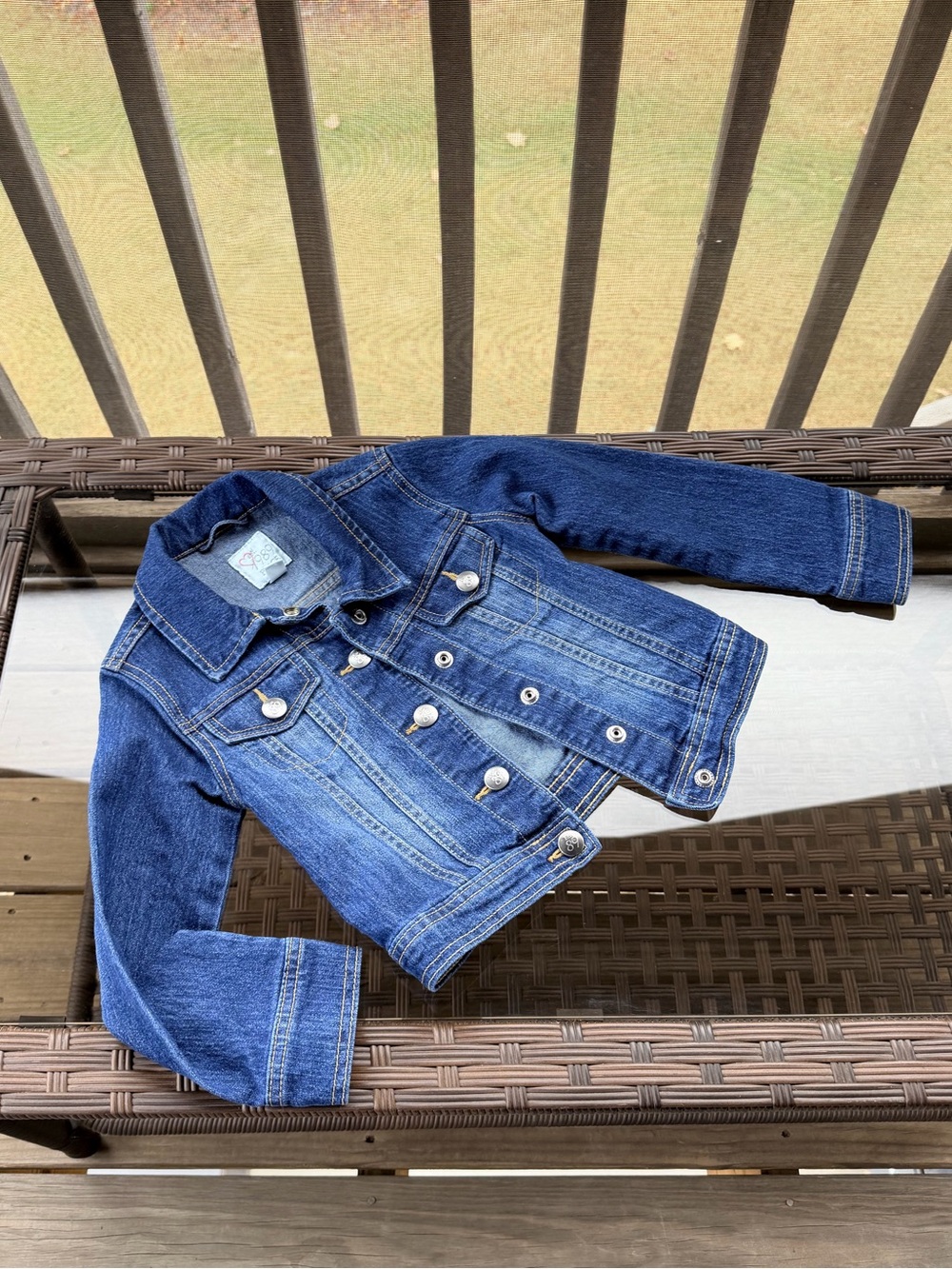 Children’s Place Classic Girls' Denim Jacket - Blue Size Small